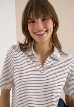 Poloshirt met korte mouwen en strepen