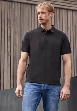 Poloshirt met korte mouwen en structuur