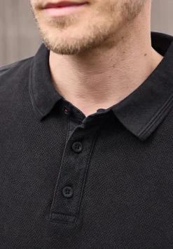 Poloshirt met korte mouwen en structuur
