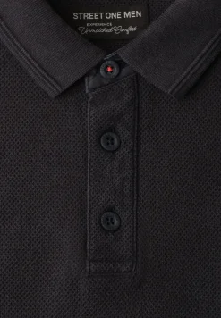 Poloshirt met korte mouwen en structuur
