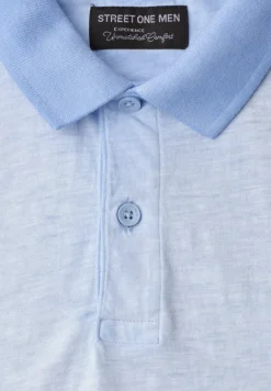 Poloshirt met korte mouwen in garment dye look