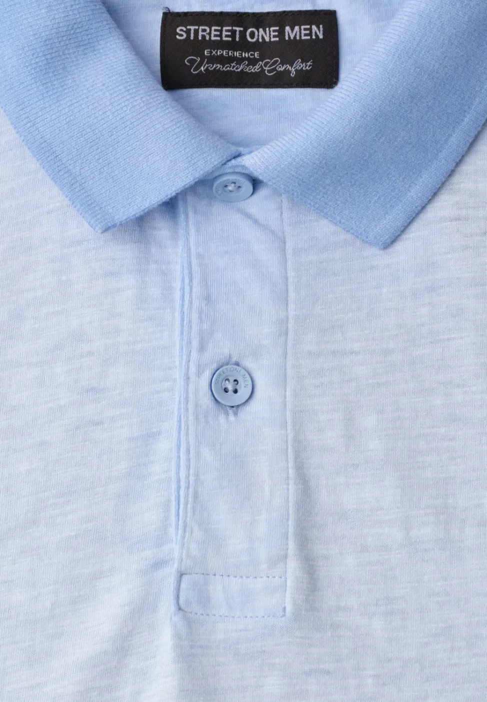 Poloshirt met korte mouwen in garment dye look