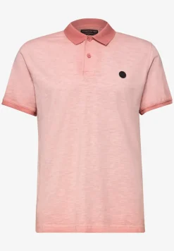 Poloshirt met korte mouwen in garment dye look