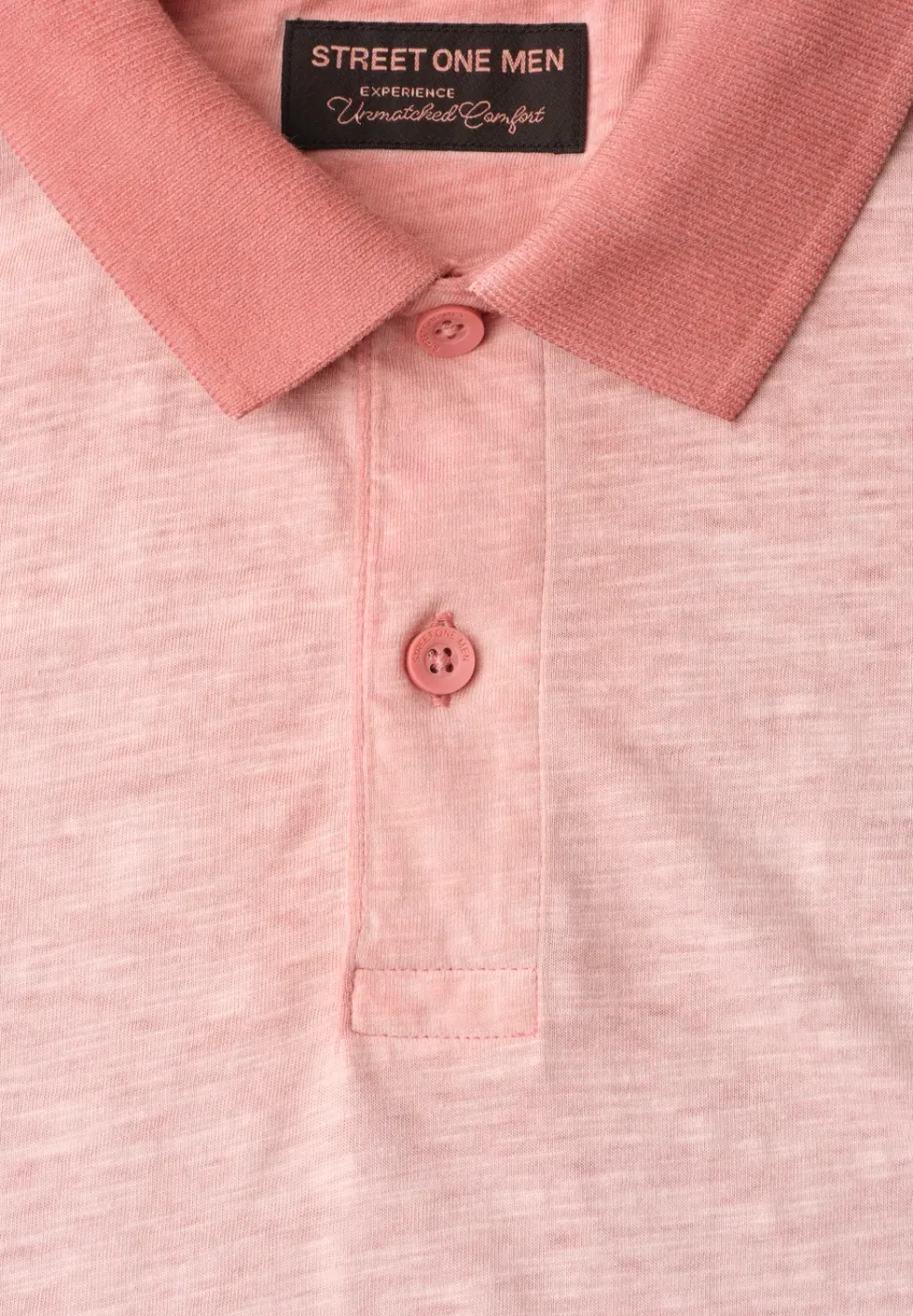 Poloshirt met korte mouwen in garment dye look