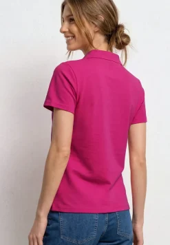 Poloshirt met korte mouwen en gespleten hals
