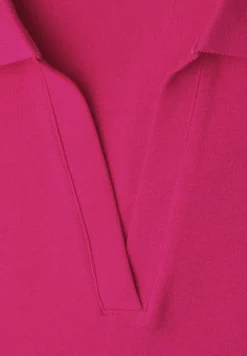 Poloshirt met korte mouwen en gespleten hals