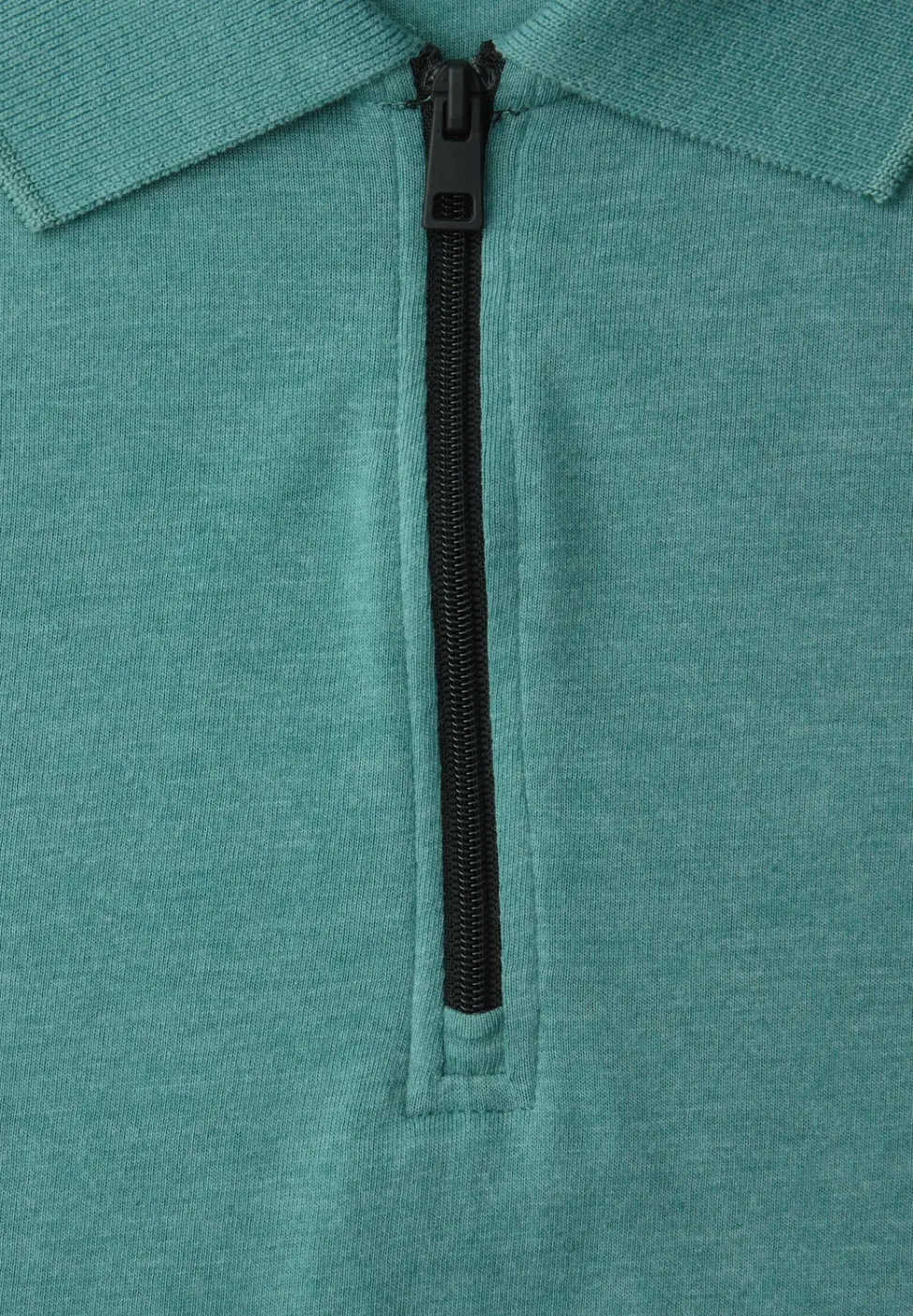 Poloshirt met korte mouwen in een gemêleerde look