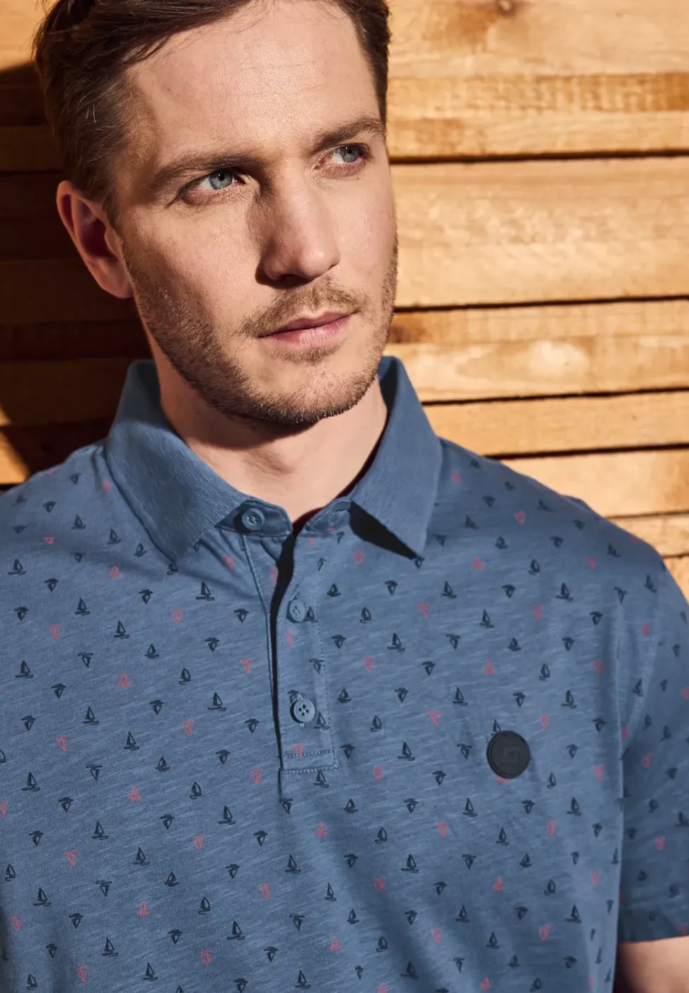 Poloshirt met patroon