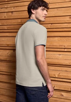 Poloshirt met structuur