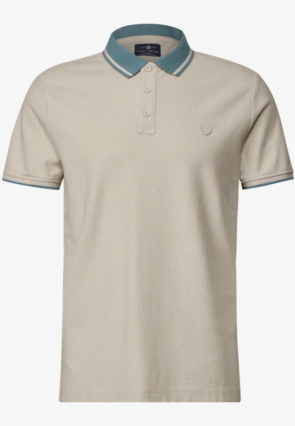 Poloshirt met structuur