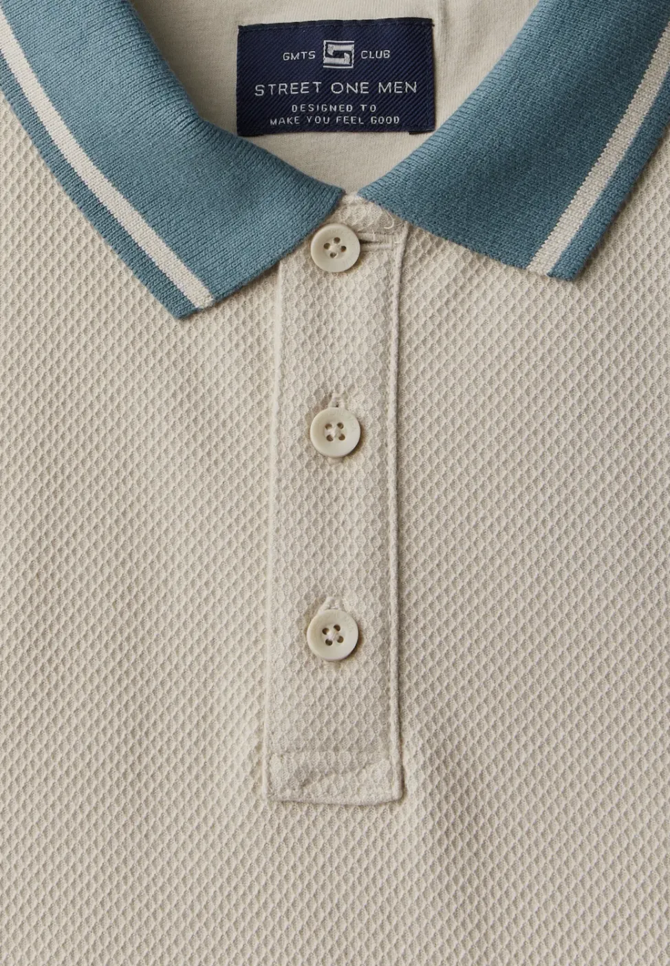 Poloshirt met structuur