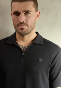 Poloshirt met structuur