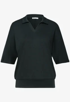 Poloshirt met elastische tailleband