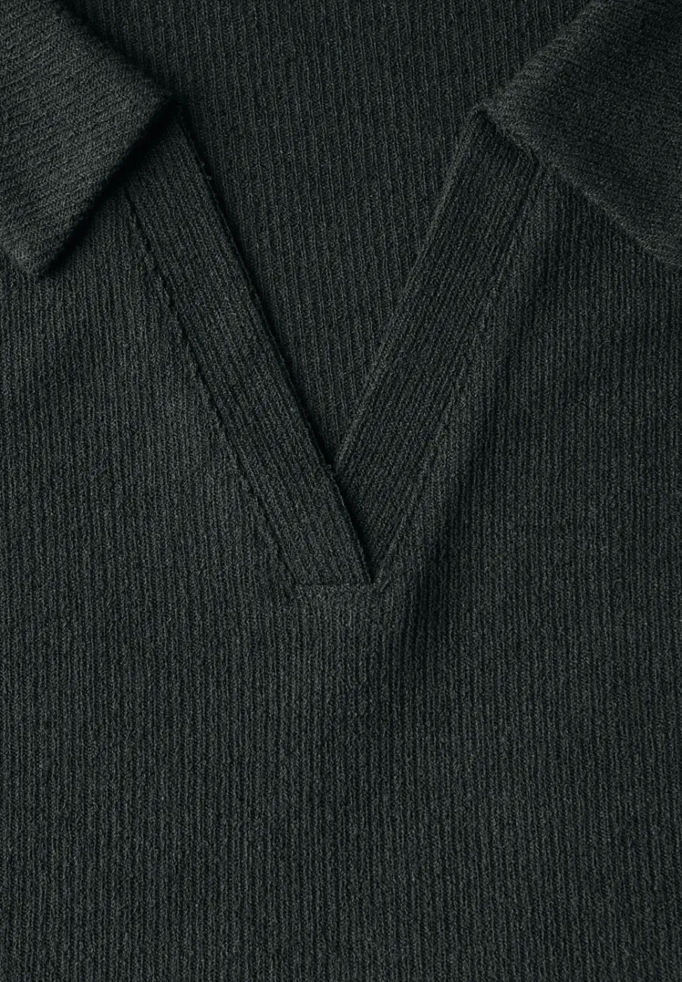 Poloshirt met gebreide look