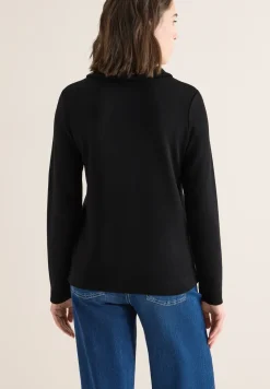 Poloshirt met gebreide look
