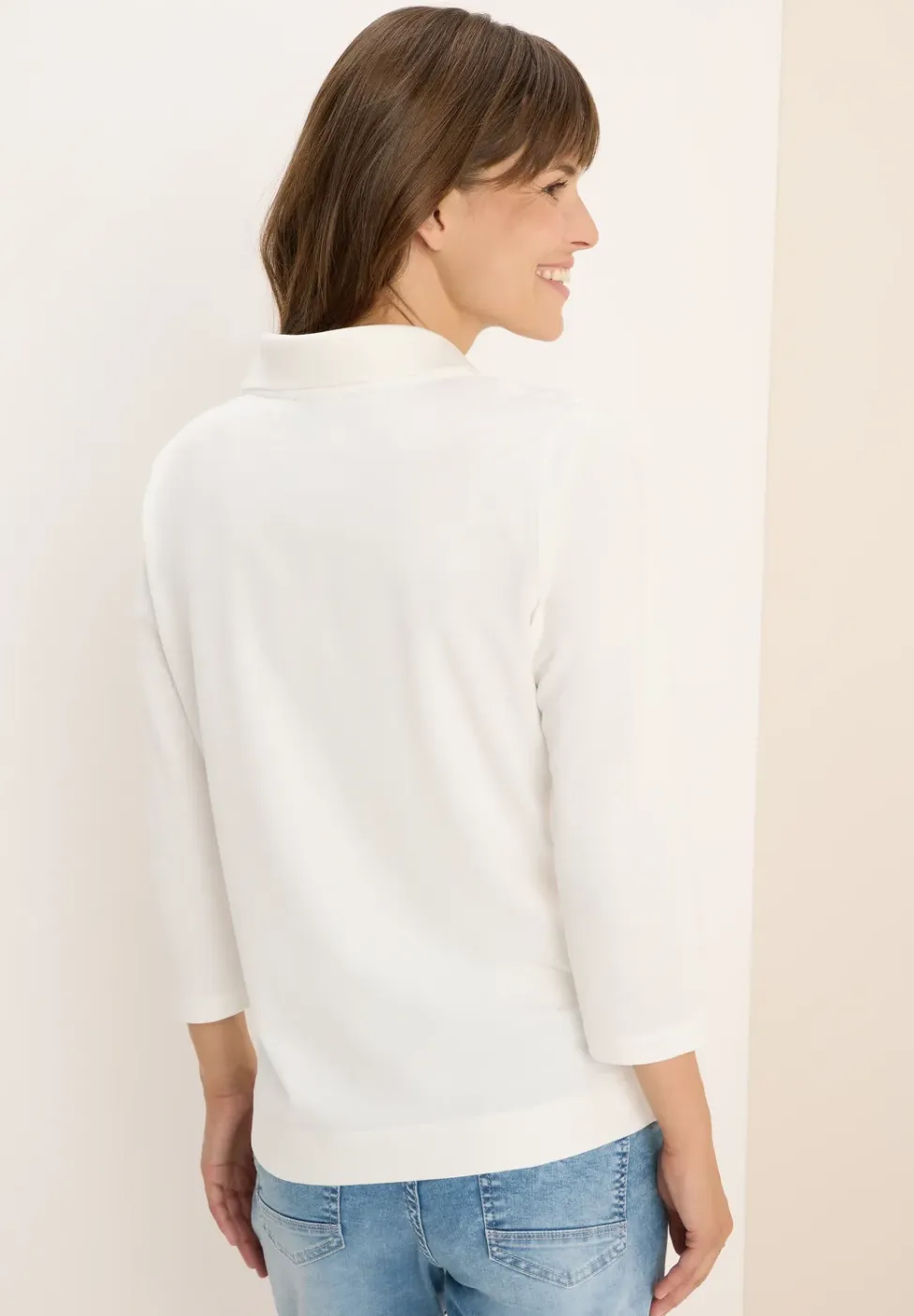 Poloshirt met knoopdetail