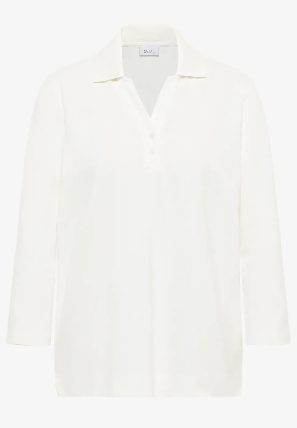 Poloshirt met knoopdetail