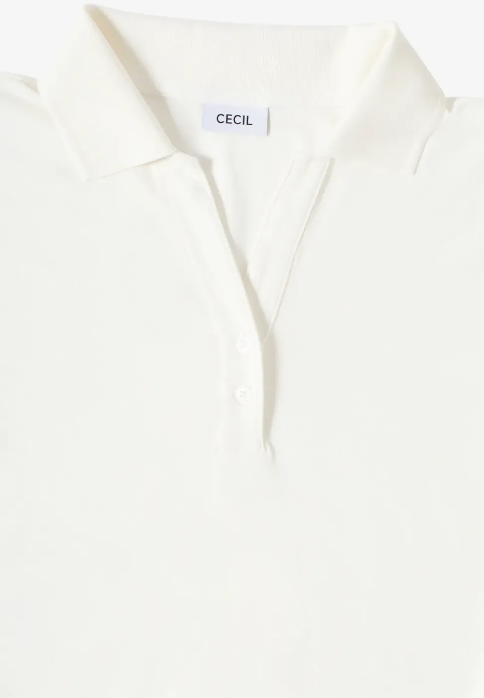 Poloshirt met knoopdetail