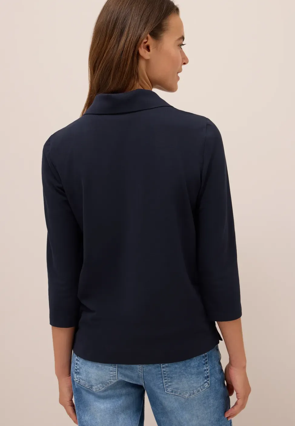 Poloshirt met knoopdetail