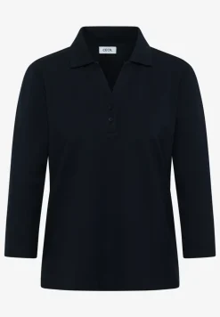 Poloshirt met knoopdetail