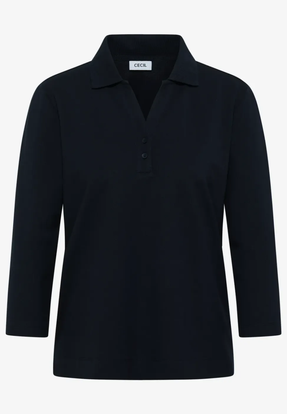 Poloshirt met knoopdetail