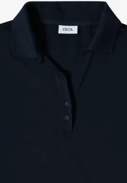 Poloshirt met knoopdetail