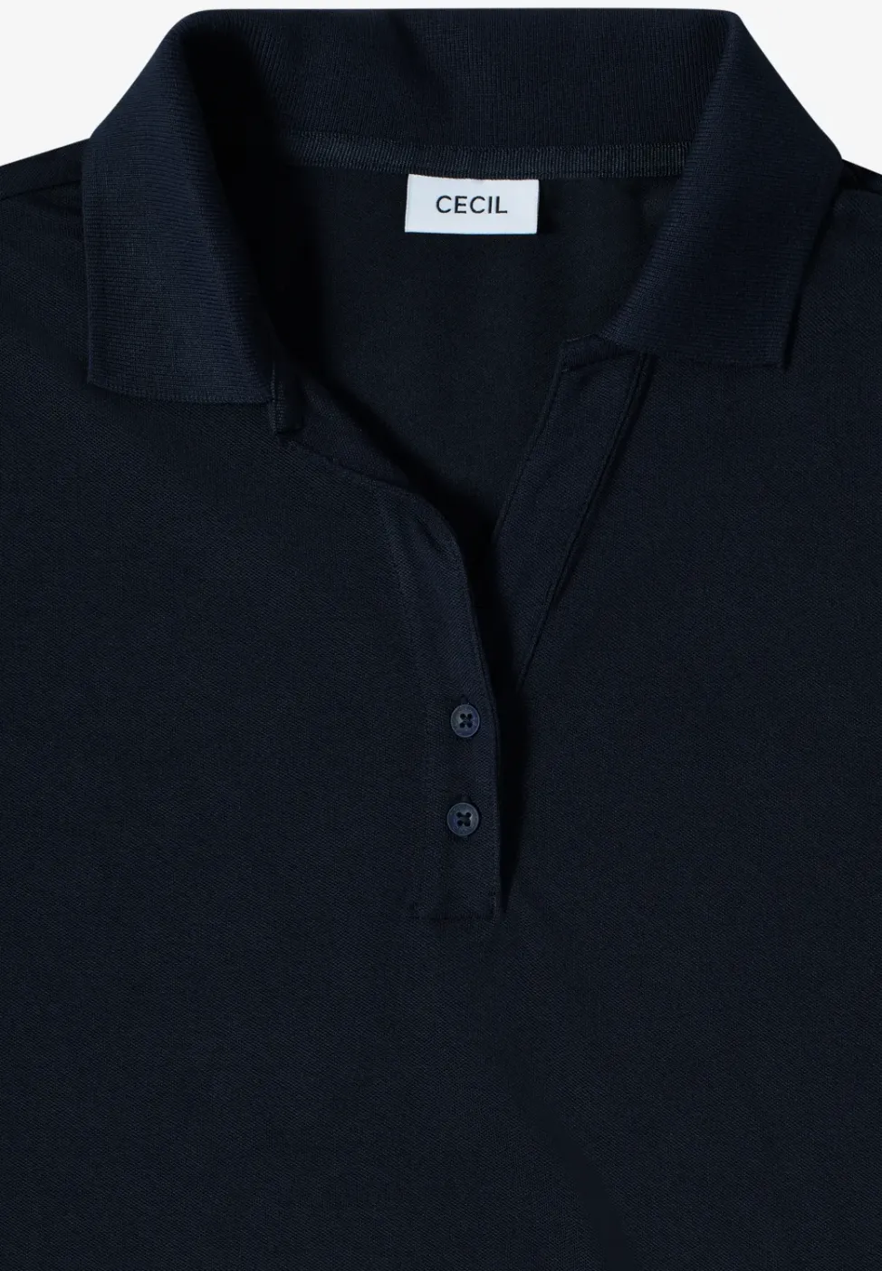 Poloshirt met knoopdetail