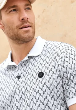 Poloshirt met korte mouwen en all-over print