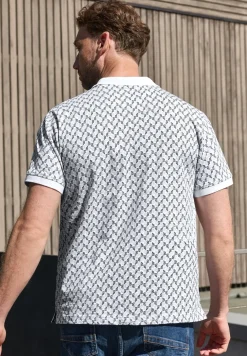 Poloshirt met korte mouwen en all-over print