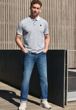 Poloshirt met korte mouwen en all-over print