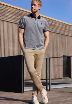 Poloshirt met korte mouwen en contrasterende details