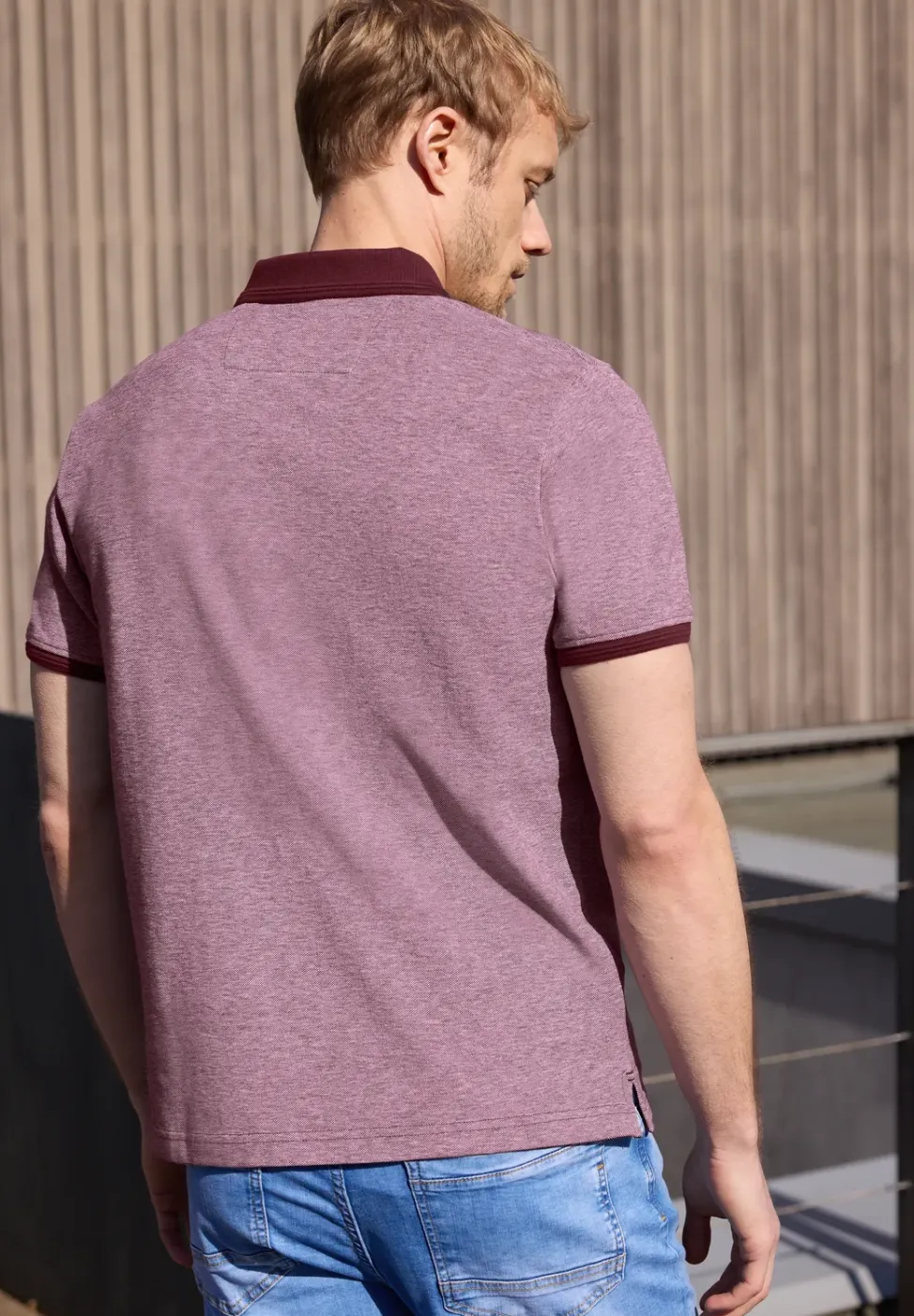 Poloshirt met korte mouwen en contrasterende details
