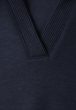 Poloshirt met korte mouwen en geribd detail