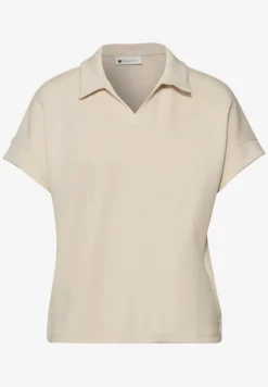Poloshirt met korte mouwen en geribd detail