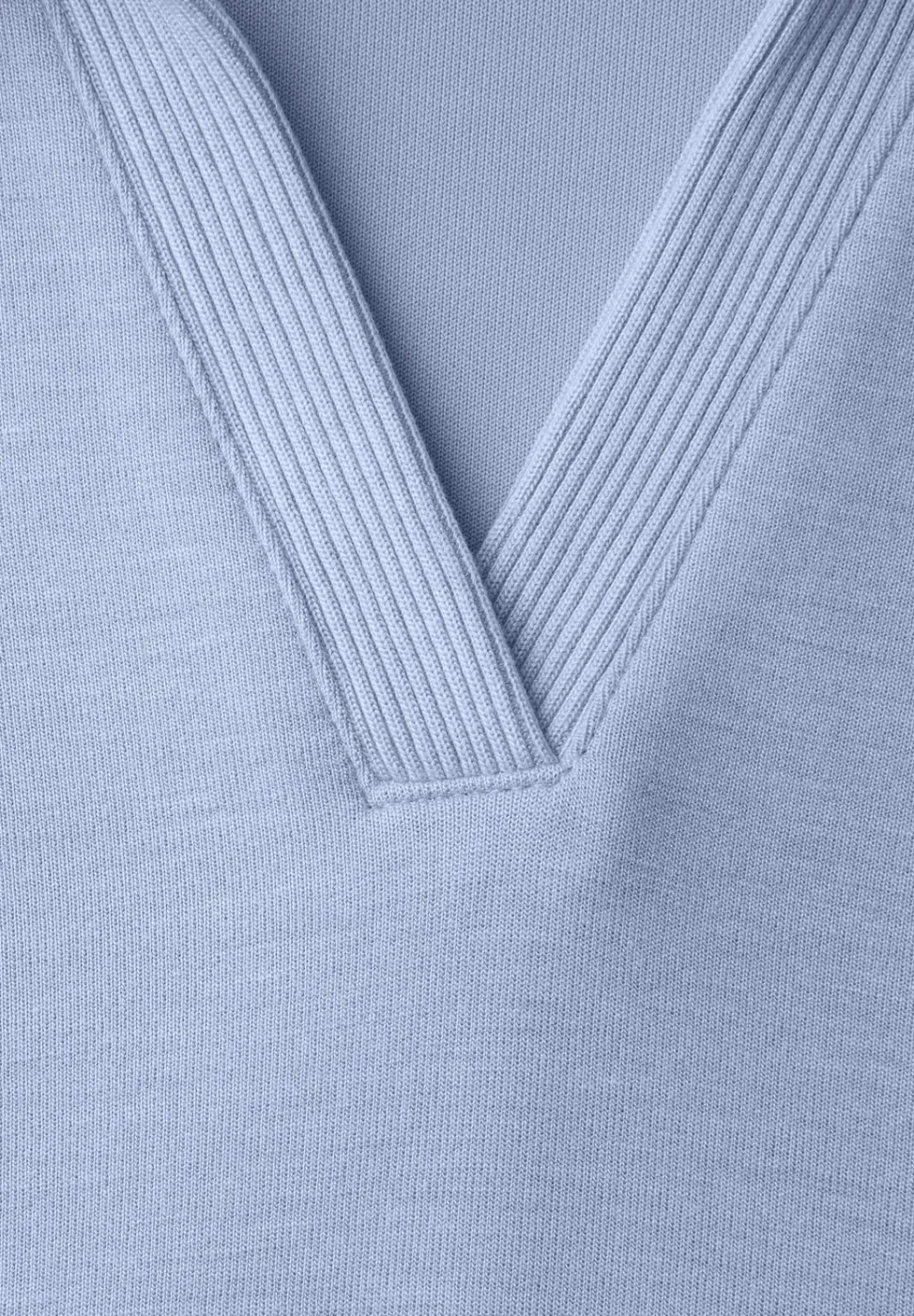 Poloshirt met korte mouwen en geribd detail