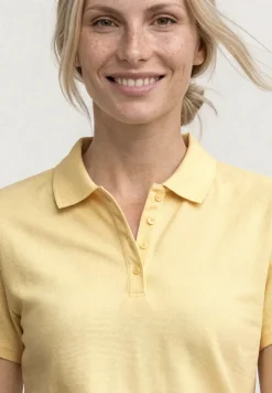 Poloshirt met korte mouwen en geribde structuur