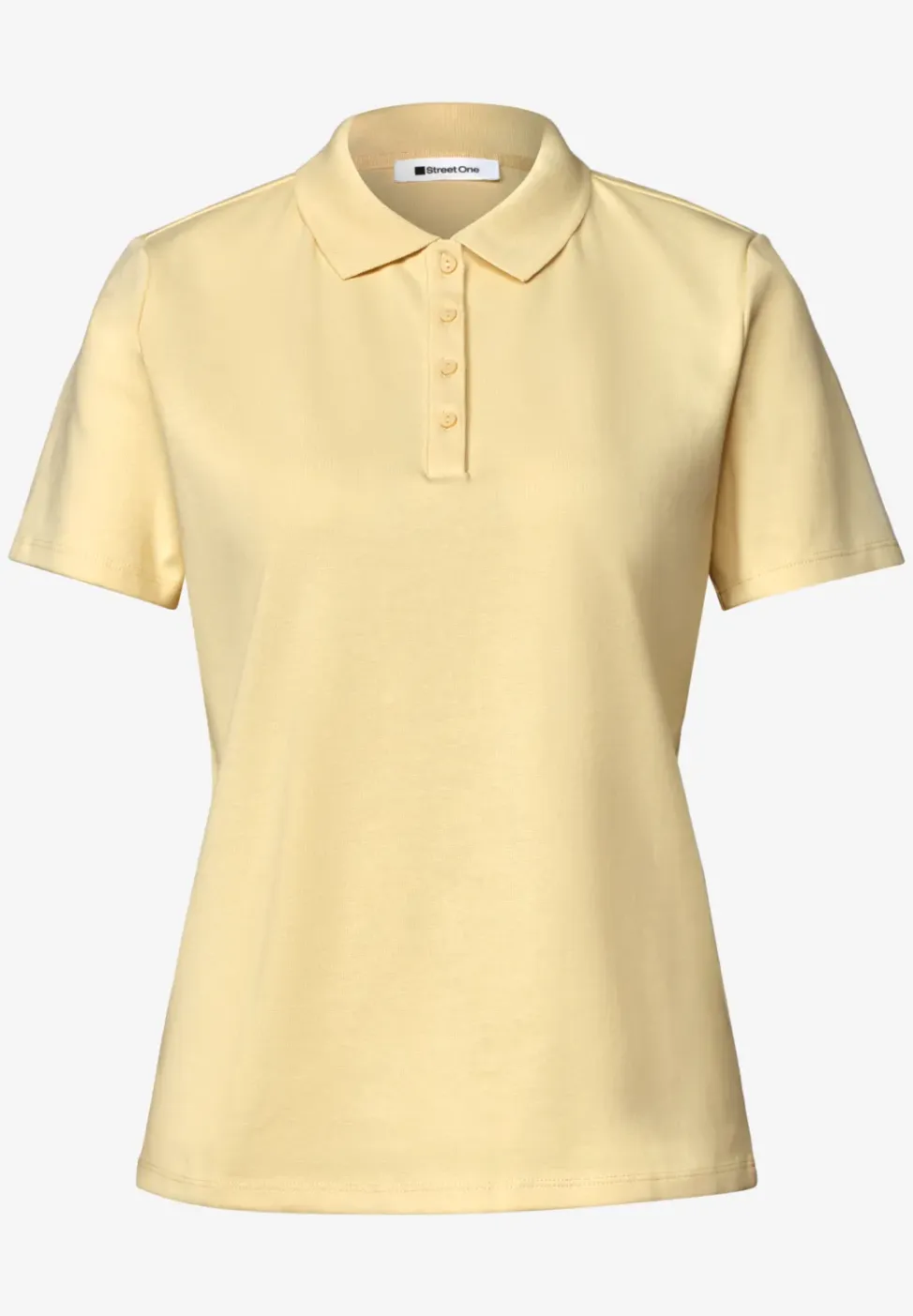 Poloshirt met korte mouwen en geribde structuur