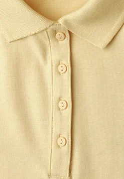 Poloshirt met korte mouwen en geribde structuur