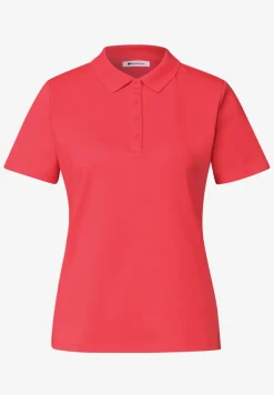 Poloshirt met korte mouwen en geribde structuur