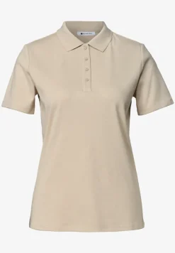 Poloshirt met korte mouwen en geribde structuur