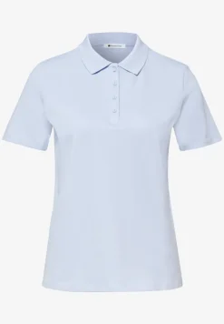 Poloshirt met korte mouwen en geribde structuur