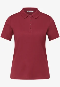 Poloshirt met korte mouwen en geribde structuur