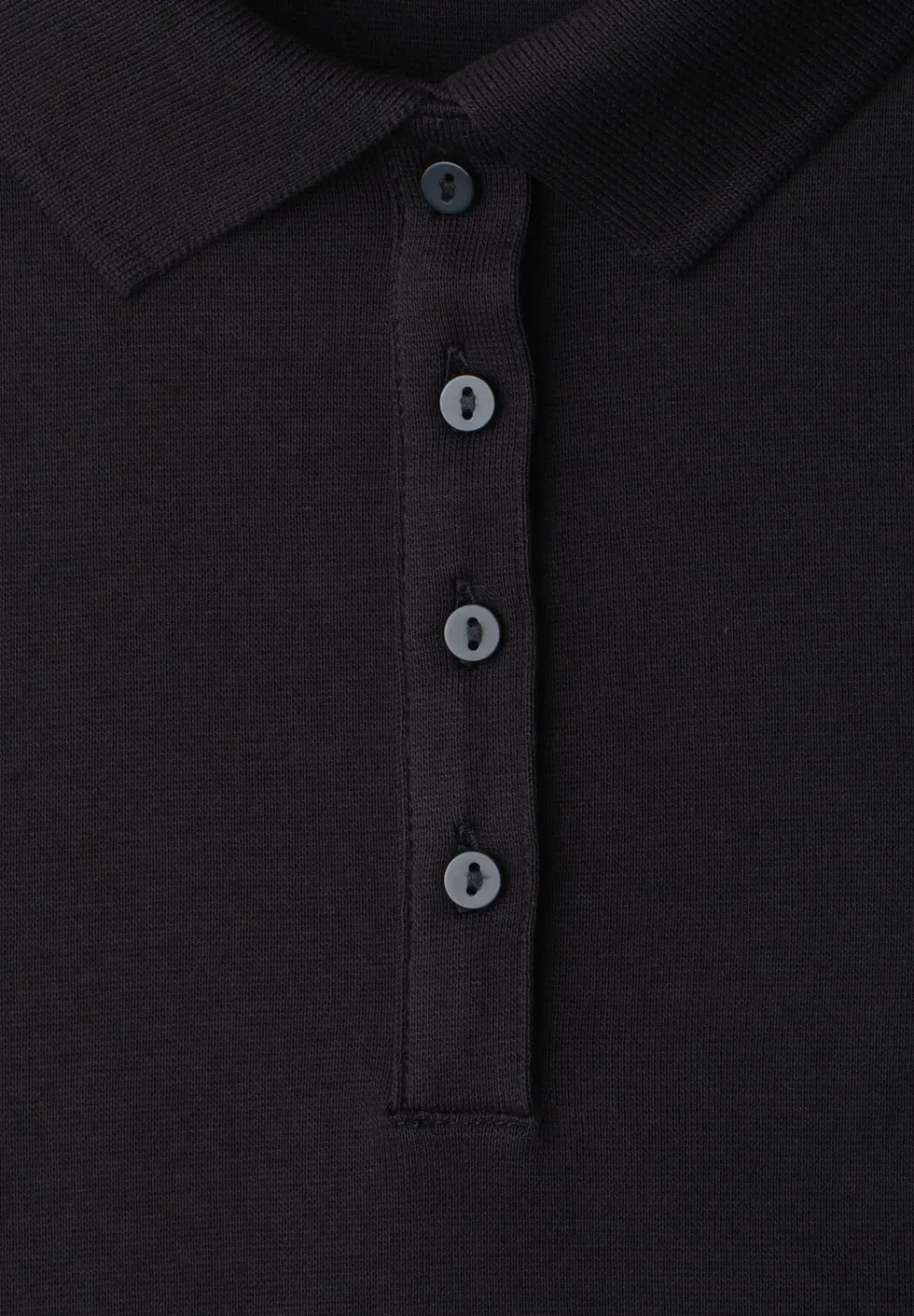 Poloshirt met korte mouwen en geribde structuur