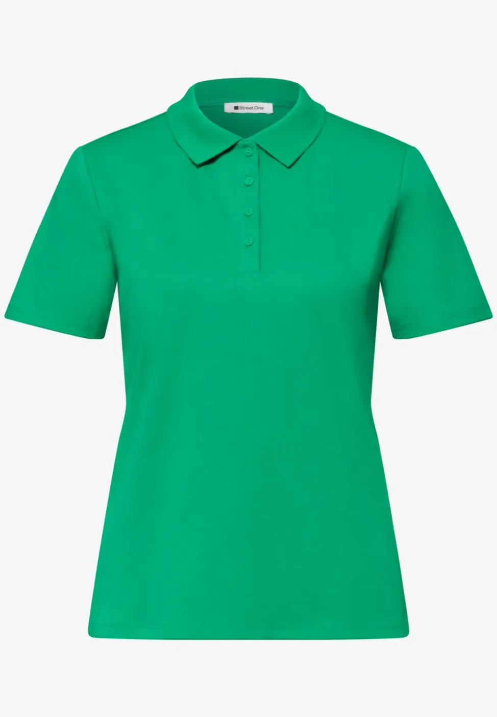 Poloshirt met korte mouwen en geribde structuur