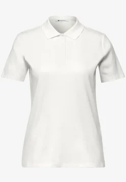 Poloshirt met korte mouwen en geribde structuur