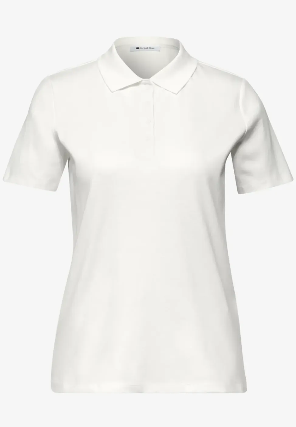 Poloshirt met korte mouwen en geribde structuur