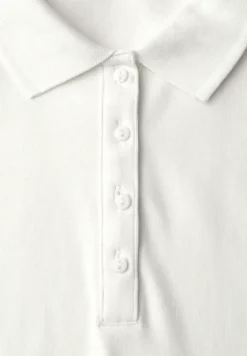 Poloshirt met korte mouwen en geribde structuur
