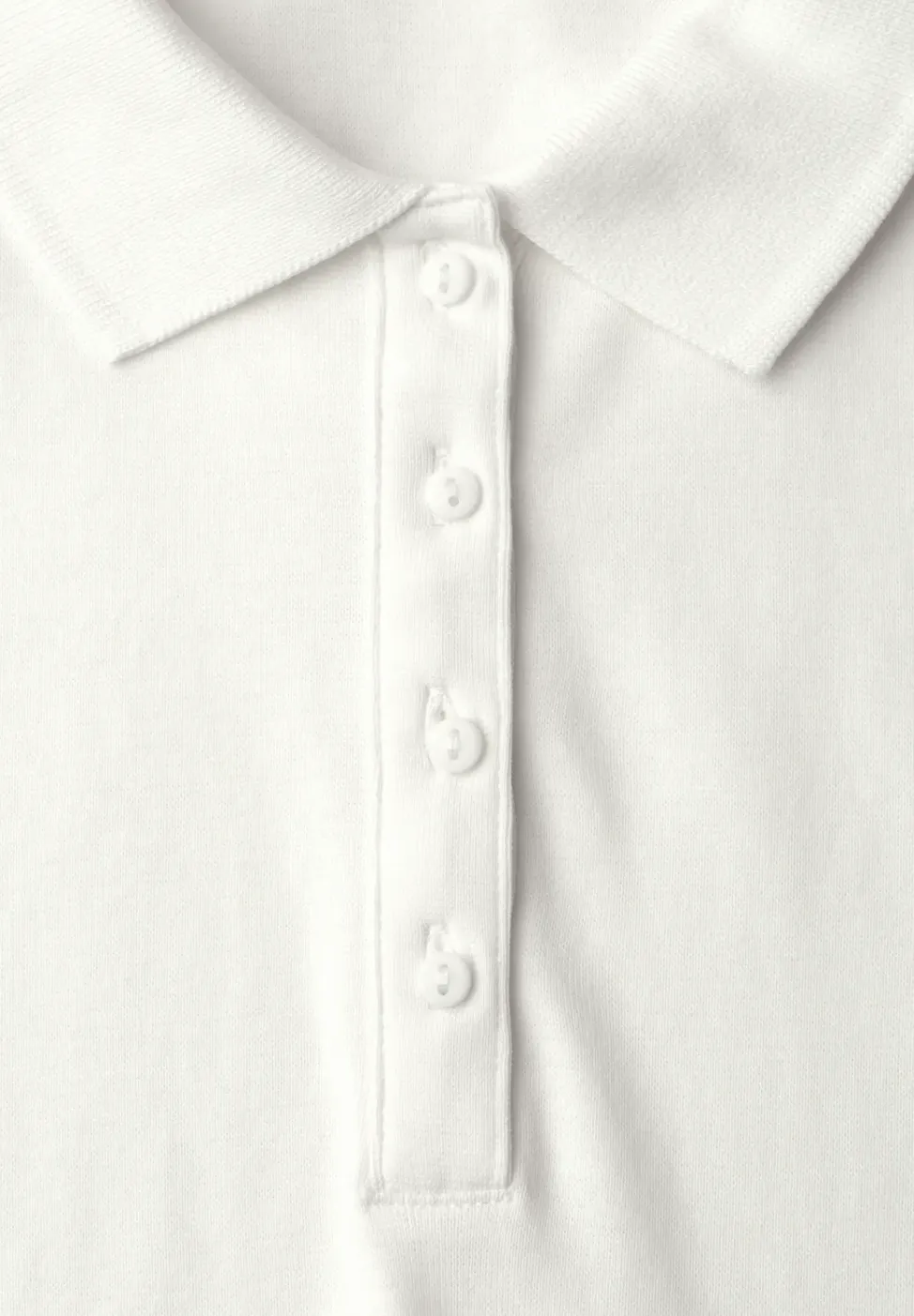 Poloshirt met korte mouwen en geribde structuur