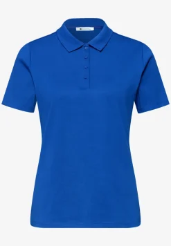 Poloshirt met korte mouwen en geribde structuur