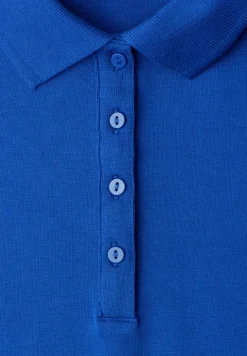 Poloshirt met korte mouwen en geribde structuur